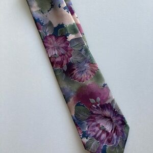 Floral Watercolor Tie